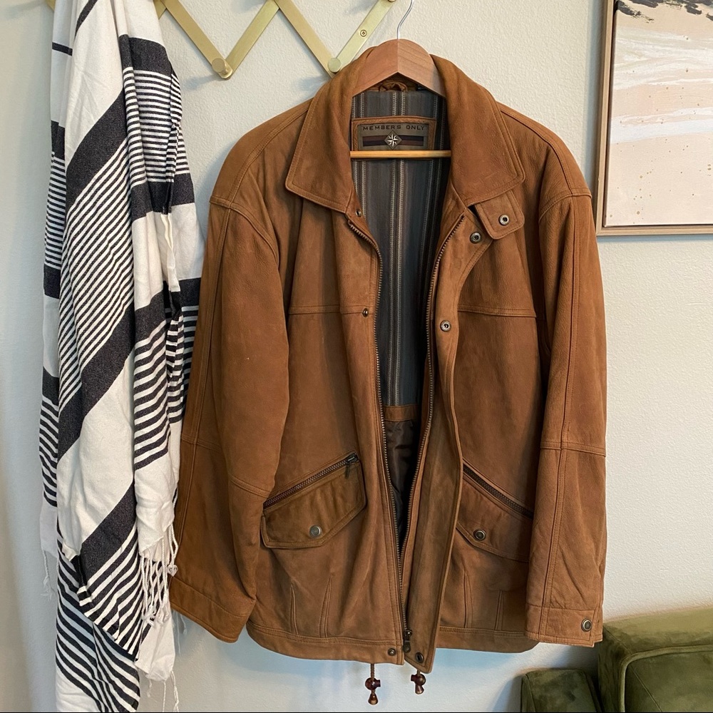 Vintage Members Only Leather Jacket